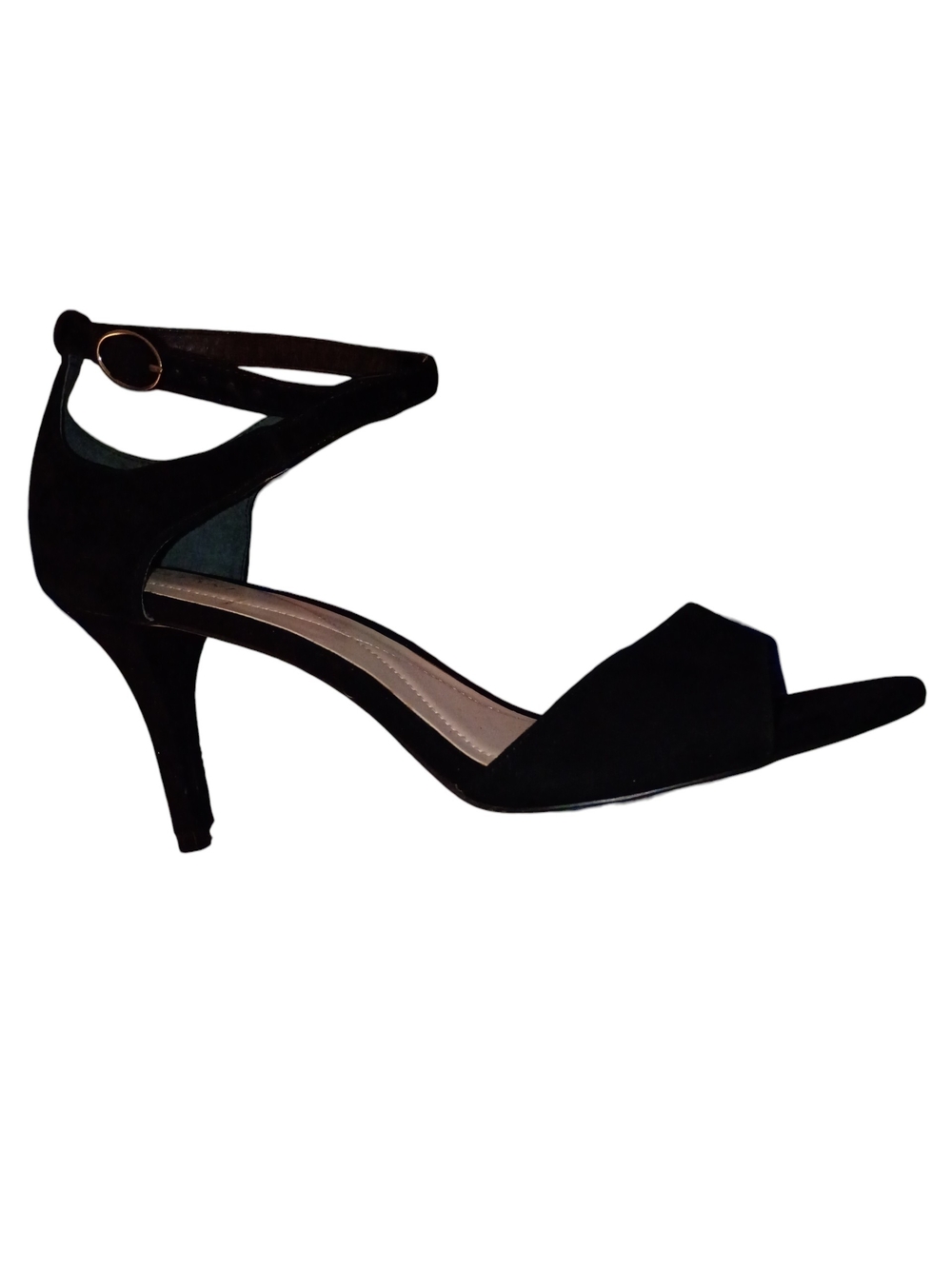 Alfani Black Suede Ankle-Strap Heels Size 11 EUC